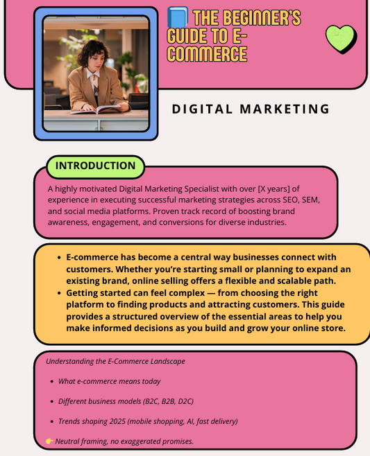 E-Comm: Your Guide to Building a Simple, Professional Online Store